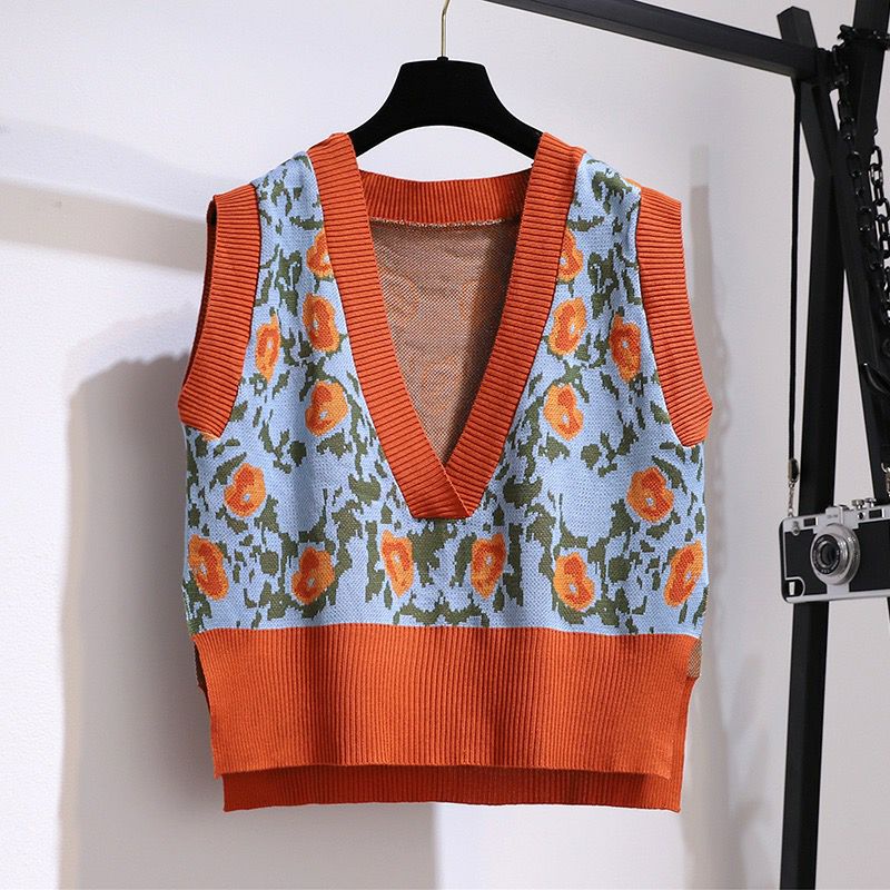 Áo Gile len, áo len nữ QC hàng New Mã GE01 nhiều mẫu nhiều họa tiết Duzu Store