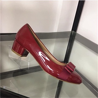 (ORDER) Giày gót vuông nơ BIG SIZE (33-42)
