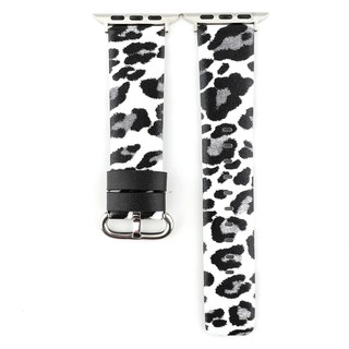 Dây đeo bằng da họa tiết da beo dành cho đồng hồ Apple Watch 1/2/3/4 Series