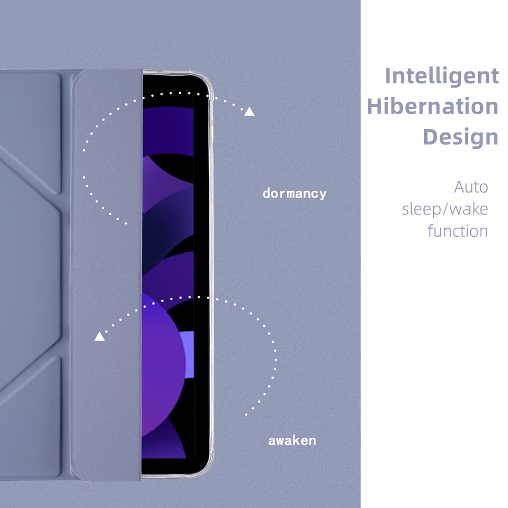 NIXXOS Bao Da TPU Trong Suốt Có Túi Khí Và Ngăn Bút Cho iPad 10 10.2'' 7th/8th/9thGen 10.9'' Air4/Air5 2021/2020 Pro11''