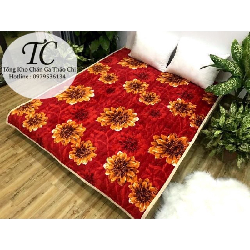 Thảm Nỉ Nhung Trải Giường - Trải Sàn, Thảm Lông Cừu Cao Cấp 3 Lớp Siêu Ấm