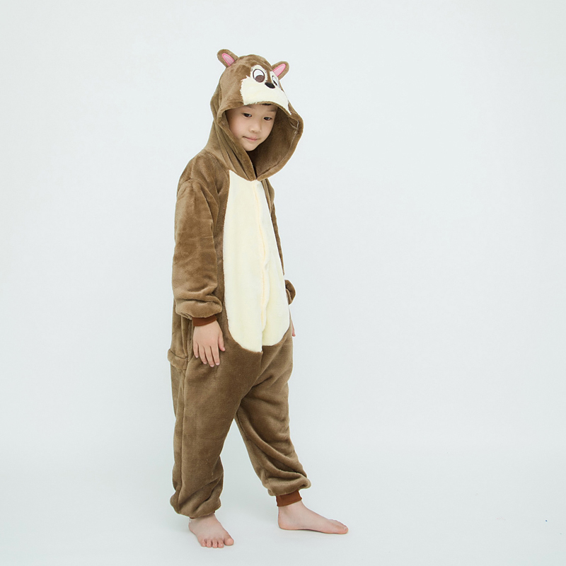 Bộ Đồ Ngủ Liền Thân Hóa Trang Động Vật Chipmunk Dành Cho Bé