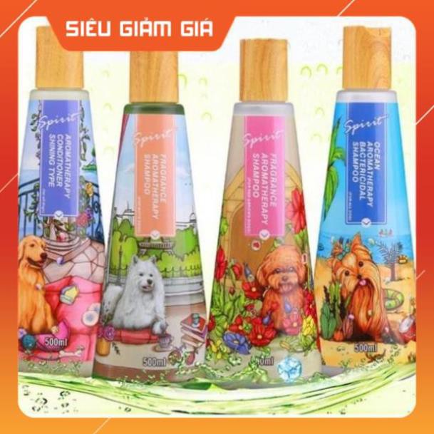 [GIÁ TỐT NHẤT] Sữa tắm nước hoa cho chó nắp gỗ Spirit chai 500ml - petshop số 01