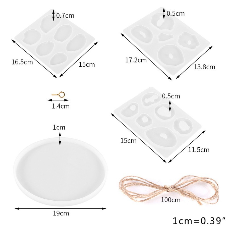 Set 25 Khuôn Silicone Làm Mặt Dây Chuyền Diy Hình Hành Tinh