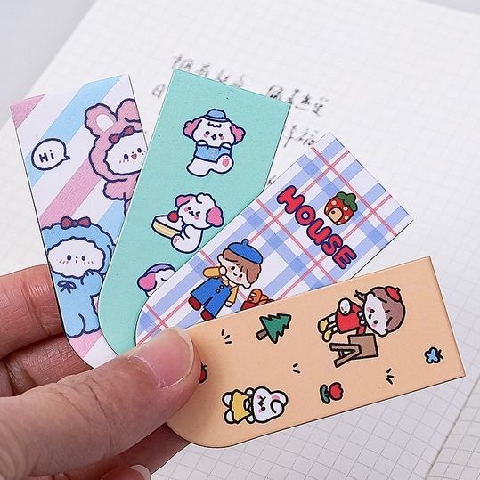 &lt;Video Review&gt; Kẹp Cao Su Dẻo Giữ Giấy Ghi Chú Tài Liệu Đánh Dấu Sách Đồ Dùng In Hoạt Hình Nhiều Chủ Đề D200