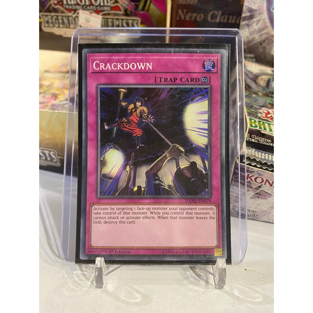 Lá bài thẻ bài Yugioh Crackdown - Super Rare - Tặng bọc bài nhựa bảo quản