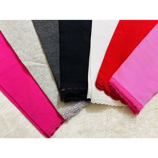 Quần Legging Dài Cotton Có Ren Bé Gái  8 đến 24kg
