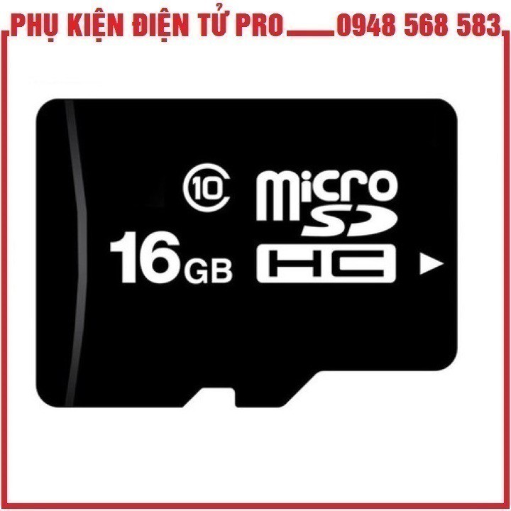 Thẻ Nhớ 16Gb Class 10 Dùng Cho Điện Thoại, Máy Ghi Âm, Máy Nghe Nhạc, Máy Tính Bảng