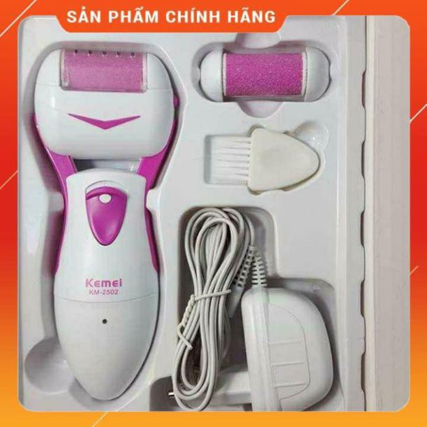 Máy Chà Chai Gót Chân Cao Cấp Kemei 2502 - Bí Quyết Cho Da Chân Mịn Màng - Bảo Hành 3 Tháng