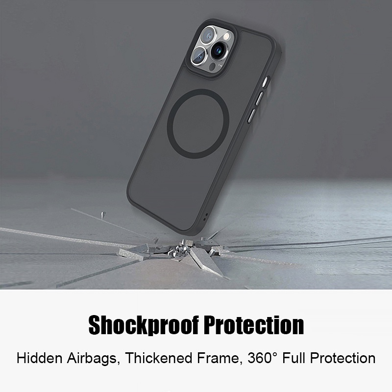 Ốp Điện Thoại Cứng Màu Nhám Chống Sốc Cho iPhone 14 Pro Max 13 Pro Max 12 Pro Max