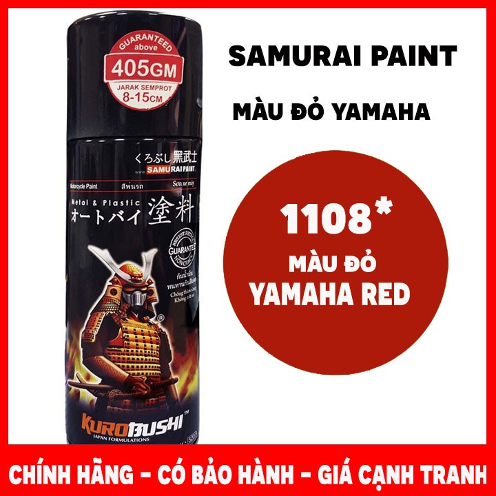 SƠN SAMURAI 1108 MÀU ĐỎ YAMAHA - YAMAHA RED 1108