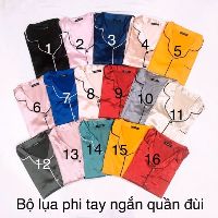 Đồ mặc nhà Pijama phi lụa loại 1
