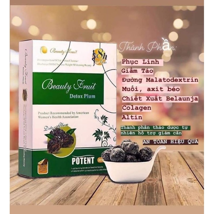 MẬN KHÔ GIẢM CÂN BEAUTY FRUIT - DETOX PLUMMẬN KHÔ SIÊU GIẢM CÂN VÀ ĐẸP DA THẾ HỆ MỚI - HIỆU QUẢ