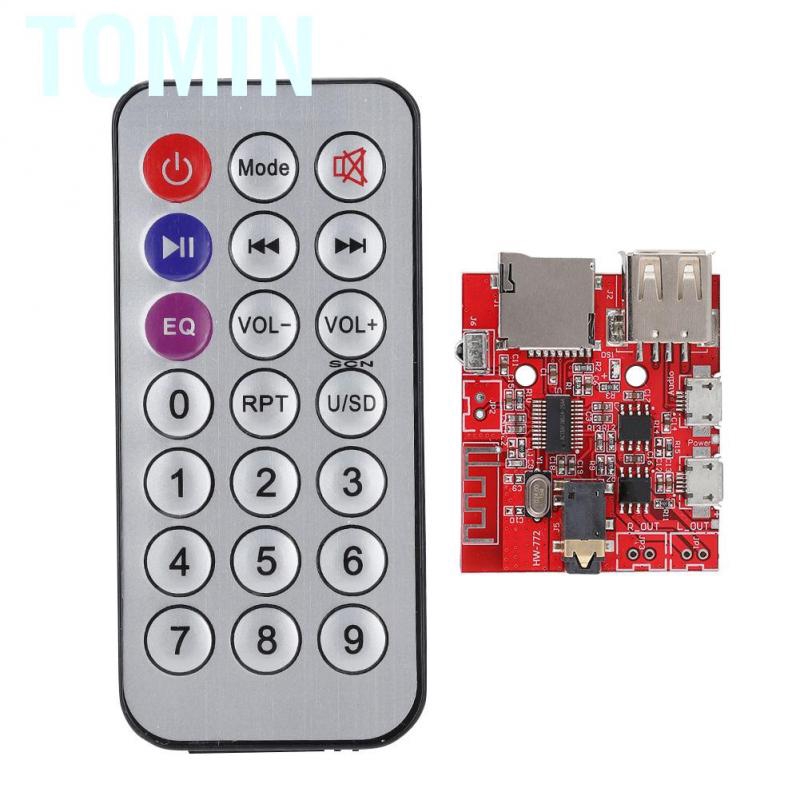 Tomin Bluetooth MP3 Decoding Module Receiver Board 4.1 Circuit with Remote Control 