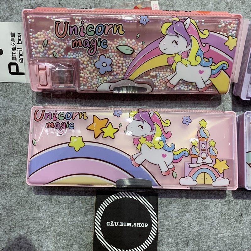 Hộp bút 2 mặt loại cao cấp hoạ tiết dễ thương