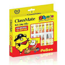 Bút màu sáp hữu cơ cho bé 12/ 18/ 24 màu - Classmate - Hộp giấy-  Bút màu hữu cơ không bẩn tay - HOKAMI STORE