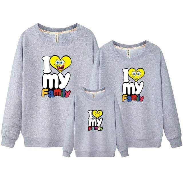áo thu đông sweater đôi mẹ và bé gia đình 3/4/5 người chất đẹp vải dày mịn ( hình thật bên cạnh)