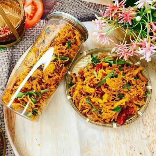 Khô Gà Lá Chanh Vị Đậm Đà Dai Ngon, Thịt Gà Sấy Khô Đồ Ăn Vặt Mường Then