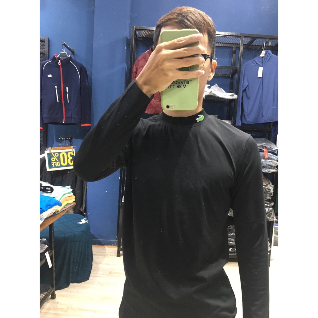 [ XẢ KHO ĐẦU MÙA ] Áo thun nam dài tay cổ 3 phân - giữ nhiệt - chất liệu cotton co giãn 4 chiều - 2 màu Đen Trắng | BigBuy360 - bigbuy360.vn