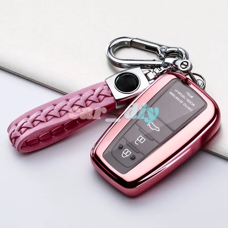 Vỏ TPU Bọc Chìa Khóa Xe Hơi Toyota Rav4 2021 Hybryd Camry 70 2020 Prado Corolla Sedan 2019