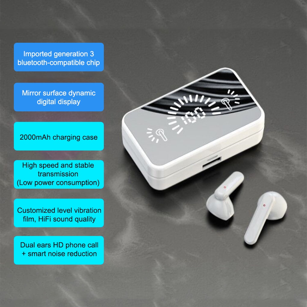 [Xả Kho]  Tai nghe không dây S20 TWS bluetooth chống thấm nước có hộp sạc