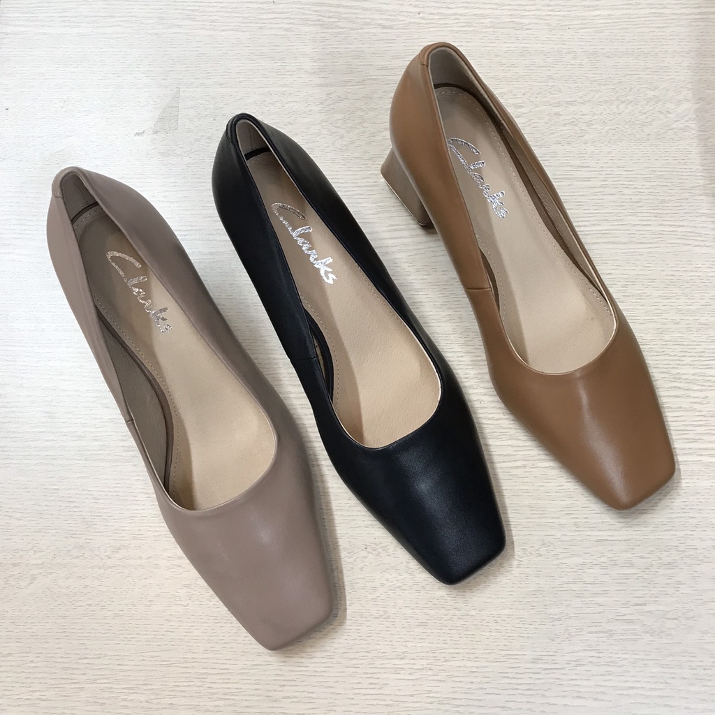 Giầy Cao Gót Nữ Da Thật Gót Trụ Cao 5cm VNXK