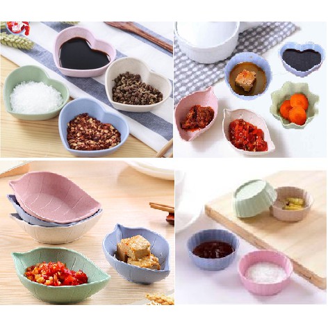 [FREESHIP] Bát Ăn Dặm Lúa Mạch Mini Cho Bé Chén Bát Nước Chấm