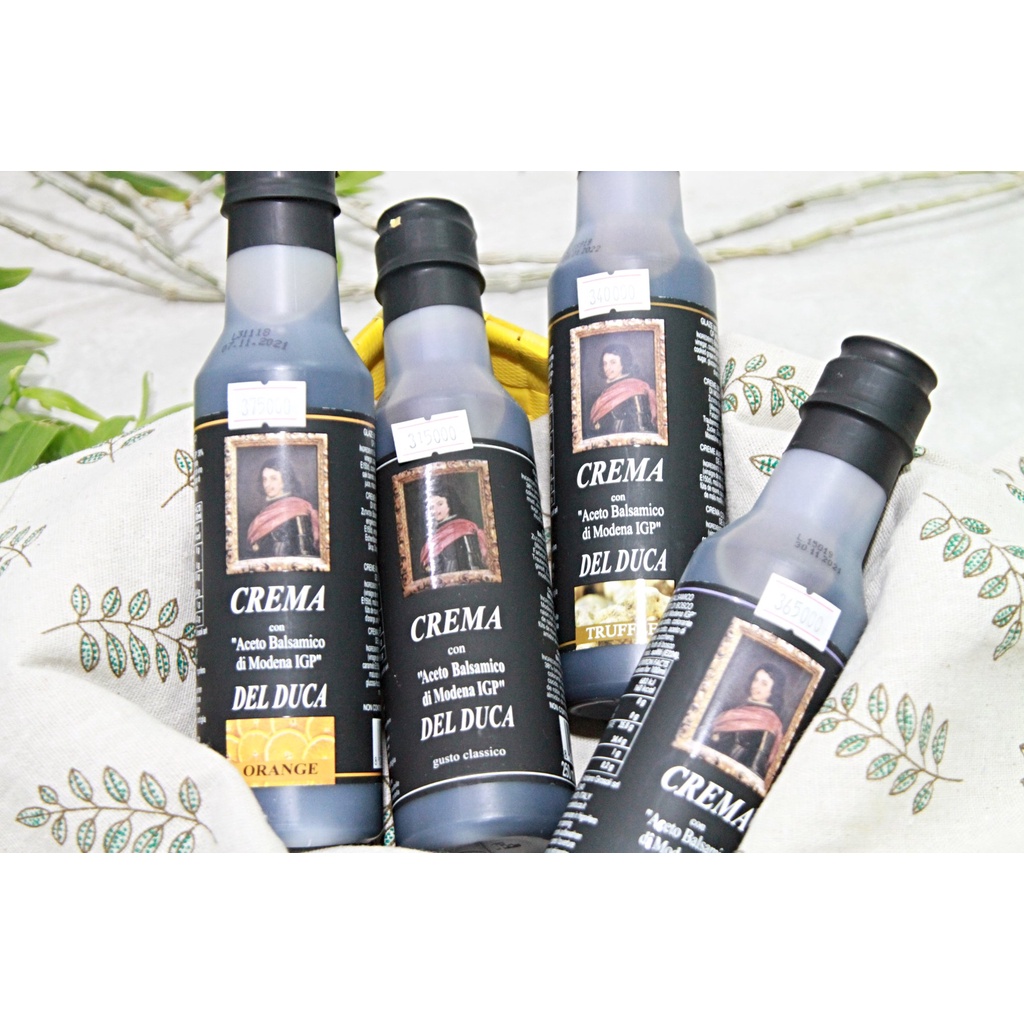 Giấm Kem Vị Nấm Cục Modena 250ml - Del Duca Aceto Balsamico Cream Truffle 250ml