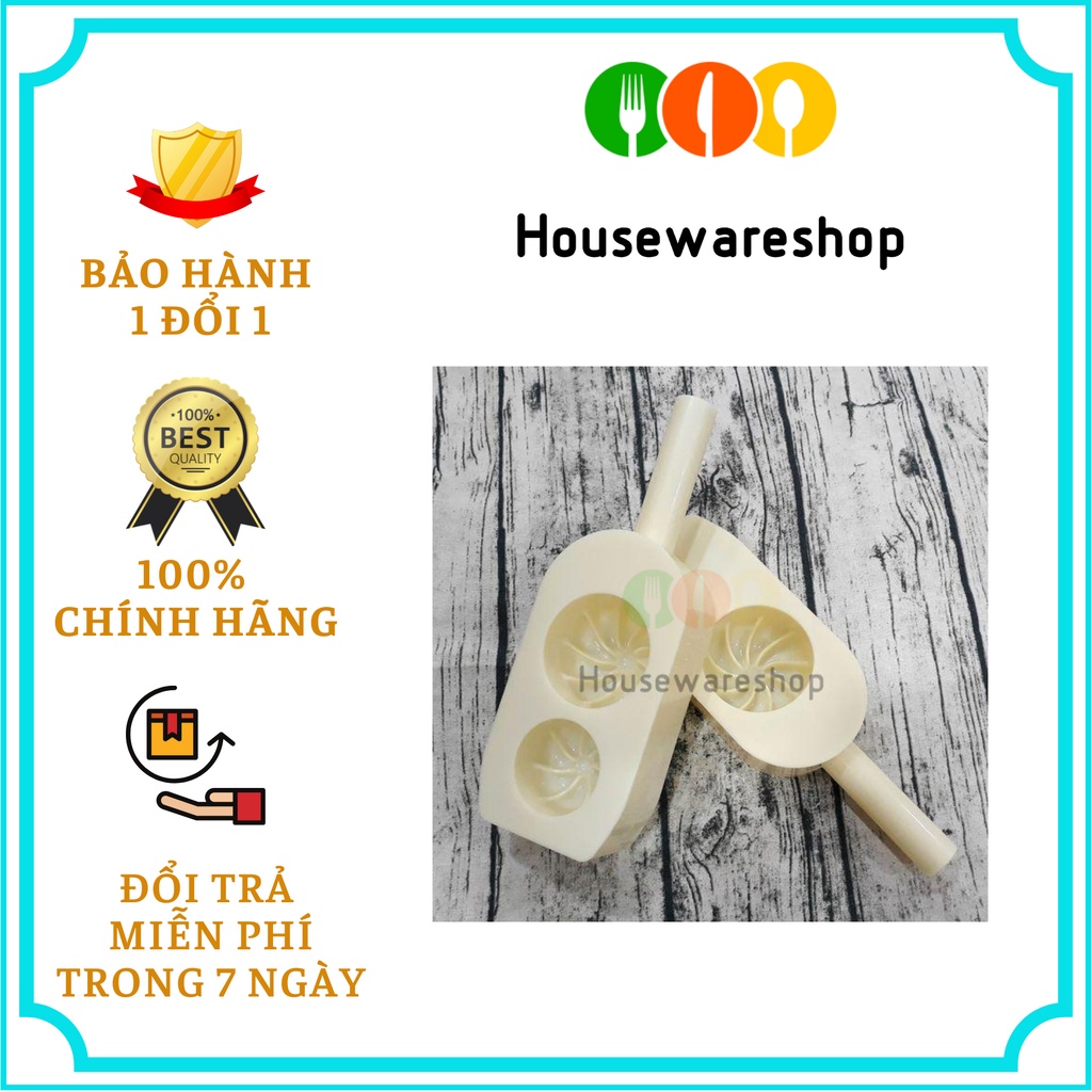 Bộ 2 khuôn làm bánh bao 1 bánh và 2 bánh Dragon