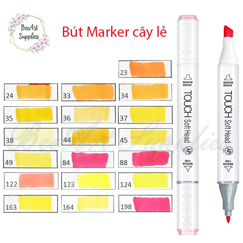 Bút Marker Cây lẻ - Touch Soft - Gam Vàng + Hồng ( 10k/ cây ) - Page 4