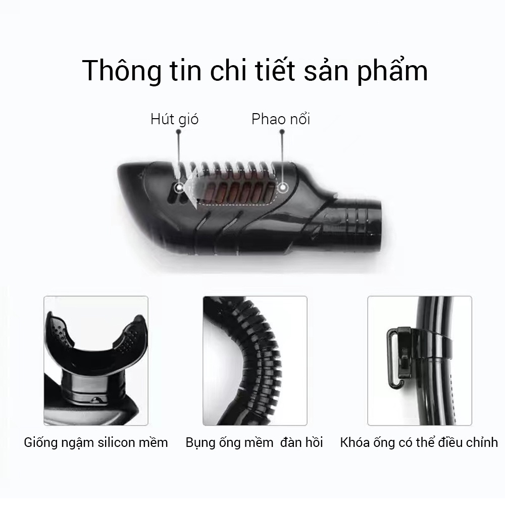 OneTwoFit kính lặn biển，mặt nạ lặn biển với ống thở chống hơi thoải mái bảo vệ mắt với mắt kính cường lực ET005001