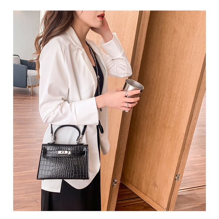 Túi xách nữ đẹp, túi đeo chéo HM da Pu vân rắn sang trọng lịch sự