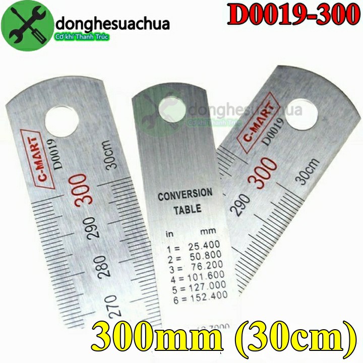 Thước lá C-Mart D0019-300 300mm (30cm)