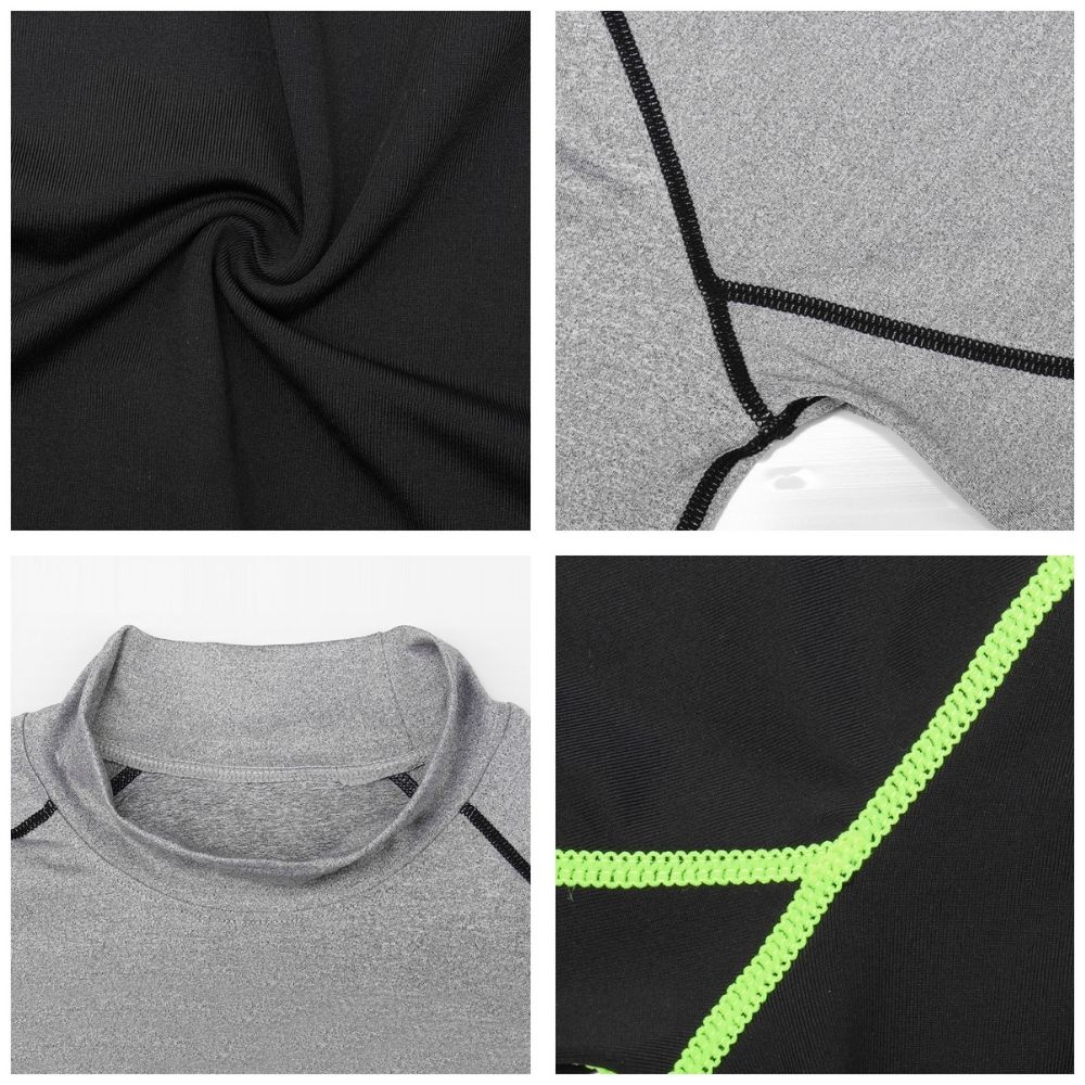 Áo thun thể thao dài tay cổ cao khô nhanh dành cho nam