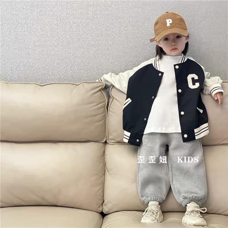 Áo boomber thu đông cho bé