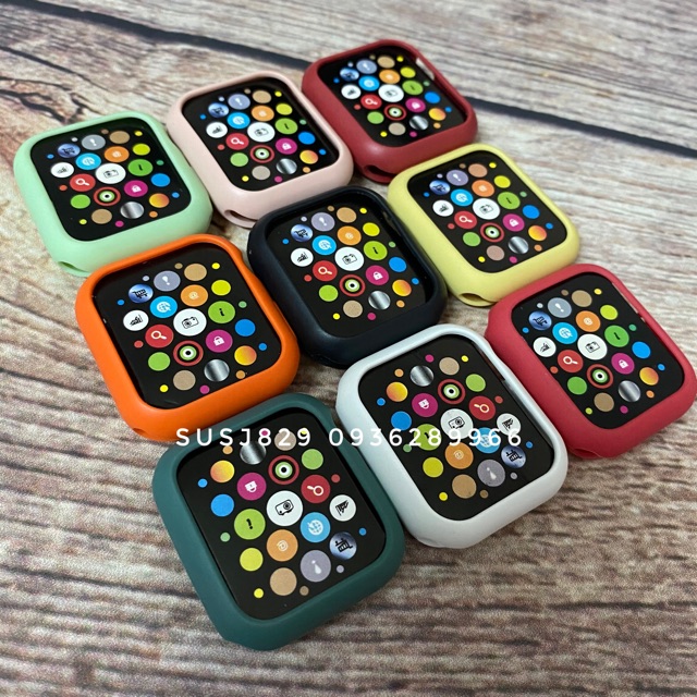 Ốp cao su đục apple watch size đủ size (có pine green loại xịn)