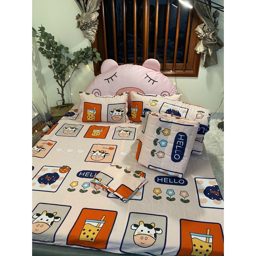 SET ga giường và vỏ gối nằm chất cotton mềm mịn thoáng mát nhiều mẫu lựa chọn | BigBuy360 - bigbuy360.vn