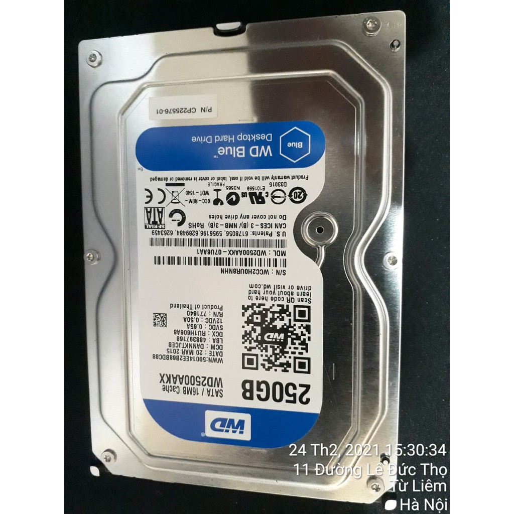 Ổ cứng Western Digital 250g tháo máy đồng bộ