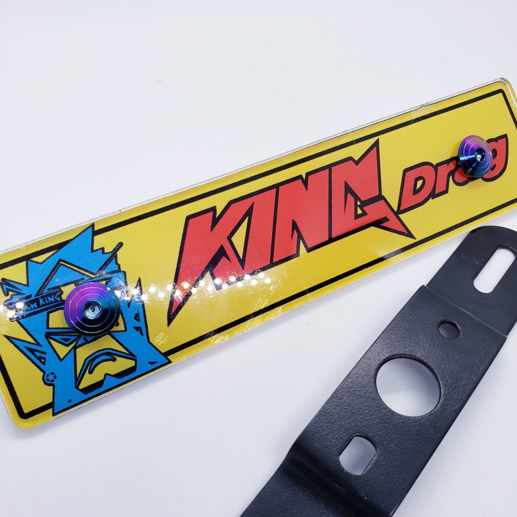 BẢNG tên KING DRAG  CNC cao cấp, phụ kiện đồ chơi xe máy