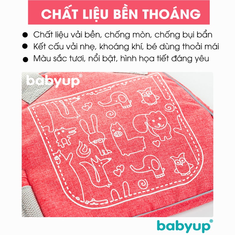 Đai đi xe máy an toàn cho bé từ 1 - 10 tuổi Babyup VBU02, có phản quang, thoáng khí, chắc chắn.