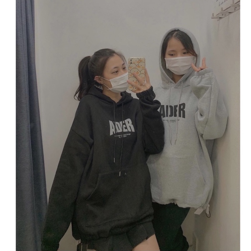 Áo Hoodie Ader PEONYB Nữ [FREESHIP]  Sweater nỉ form rộng tay bồng, kiểu dáng trẻ trung bánh bèo cá tính Ulzzang