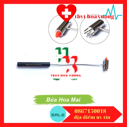 Búa Cao Su Nhỏ 1 Đầu Gai Diện Chẩn (Buá Hoa Mai)