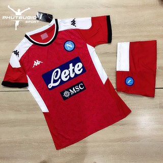 [SALE OFF] Áo Bóng Đá Thể Thao Đá Banh CLB NAPOLI Đỏ Chất Thun Thái Cao Cấp - Phút Bù Giờ Sport