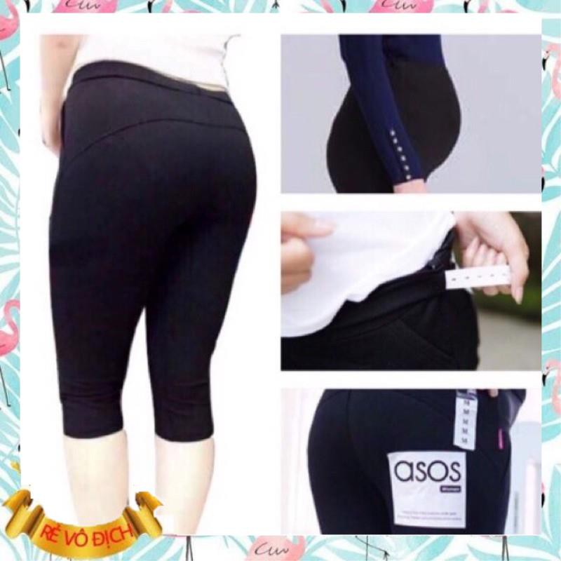 quần ngố bầu thiết kế nâng mông☘️chất cotton co giãn 4 chiều☘️quần legging bầu ngố size s~3x