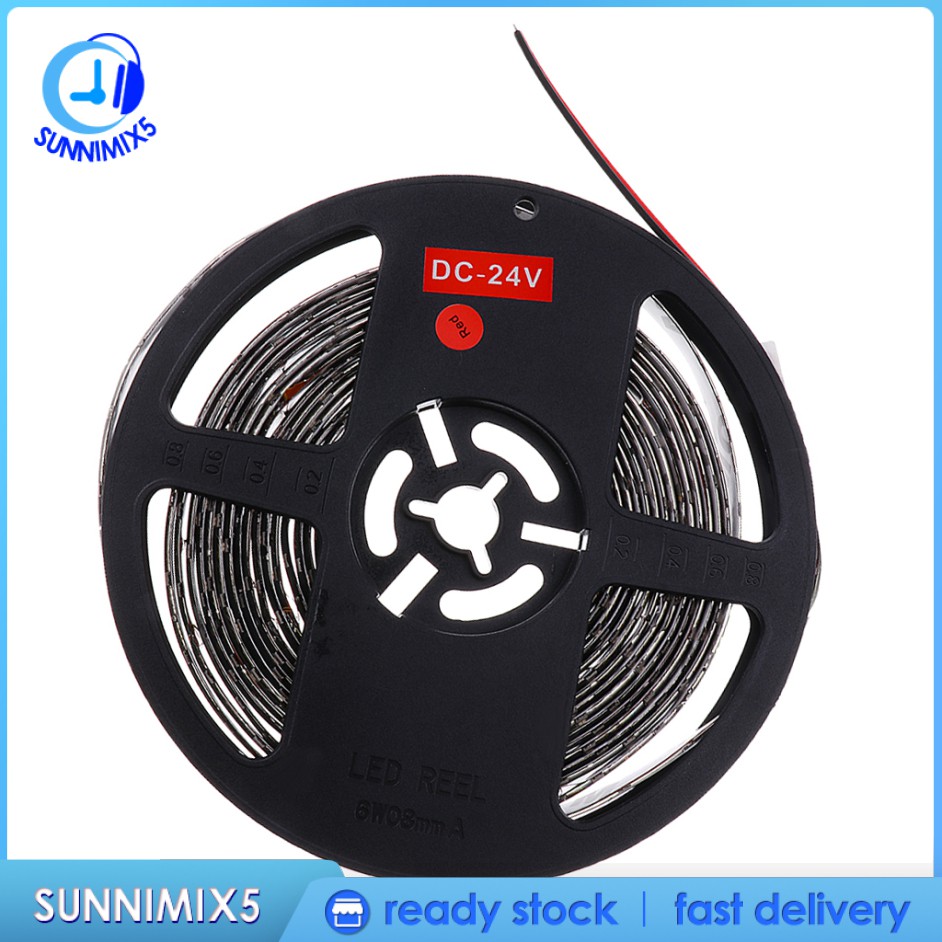 Dây Đèn Led 300 Bóng DC 24V Dài 5M Ánh Sáng Trắng Dễ Lắp Đặt Cho Xe Hơi / Xe Tải