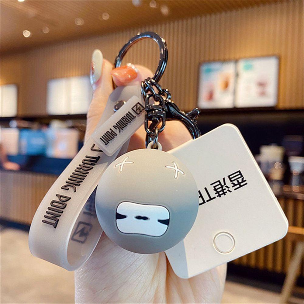 BARRY Funny Billiards Keychain Cartoon Color Keyrings Expression Billiards Keyring Packaging Decoration Snooker Fans Ball Billiard Lovers Creative Bag Pendant Interior Accessories Keys Holder