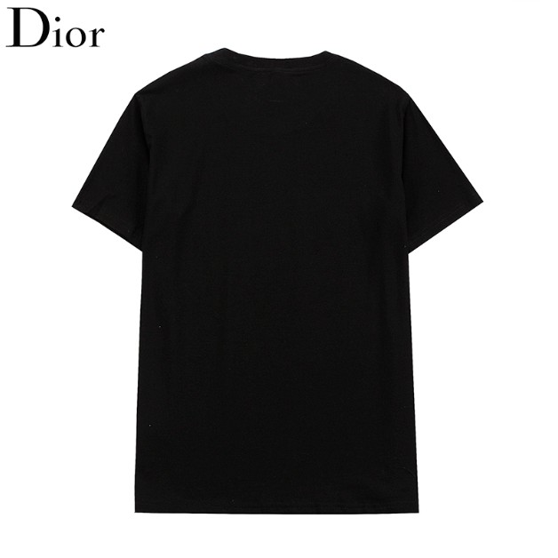Áo thun cotton ngắn tay in chữ dior thời trang cho nam và nữ