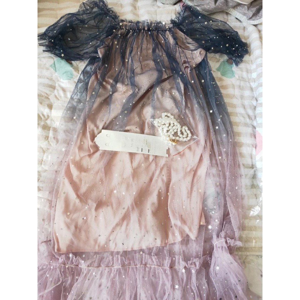[Sẵn Hàng]♥️Đầm,Váy Ngàn Sao Ombre+Belt Ngọc(ảnh thật)Fzsize Dưới 60kg