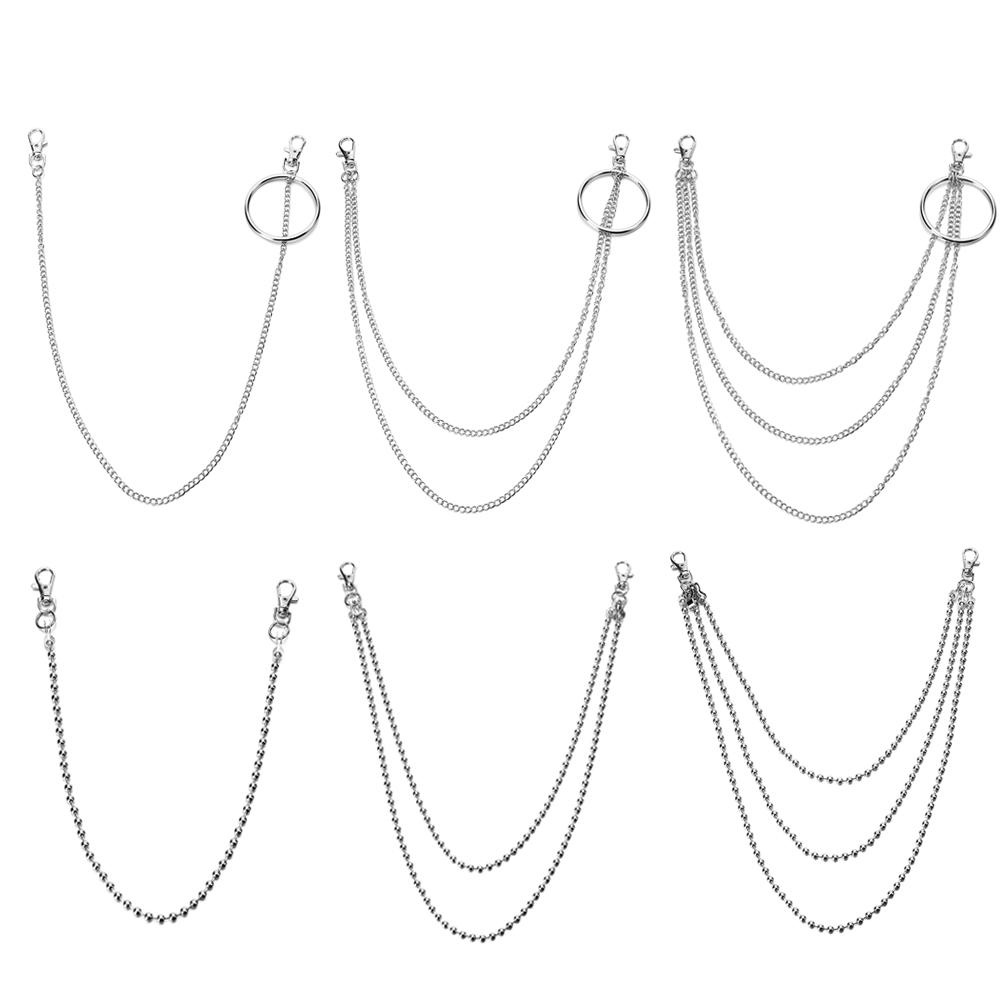 ROWANS Phụ Kiện Dây Xích Gắn Ví Phong Cách Gothic
