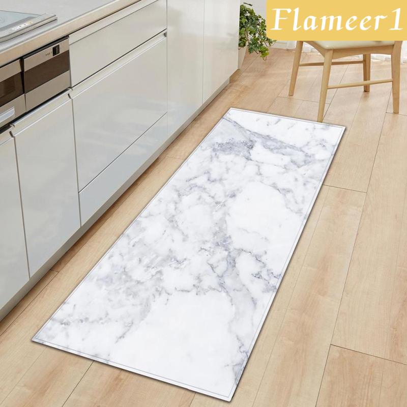 [Flameameer1] Thảm Lót Sàn Hành Lang / Phòng Ngủ Họa Tiết Cẩm Thạch Kích Thước A_40x120cm